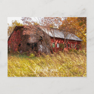 The Good Old Farming Days Thank You Postcard