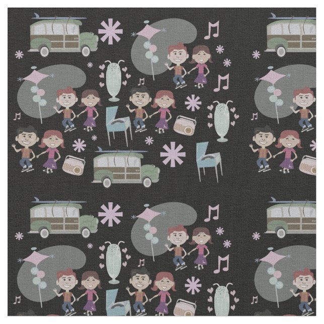 The Good Ole Days Fabric (Close Up)