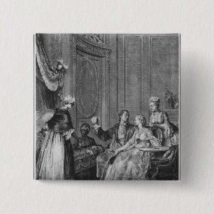 The good omen 2 inch square button