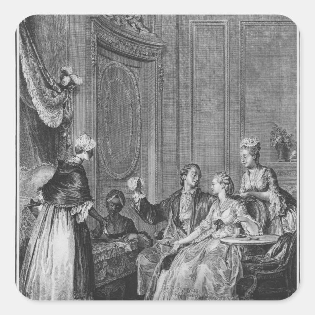 The good omen square sticker (Front)