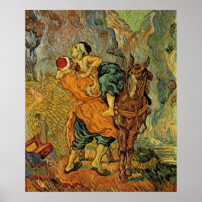 The Good Samaritan by Vincent van Gogh Poster (Front)