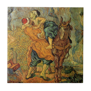 The Good Samaritan by Vincent van Gogh Tile