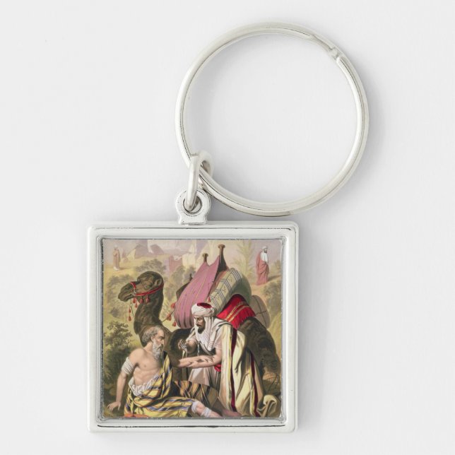 The Good Samaritan, from a bible printed by Edward Keychain (Front)