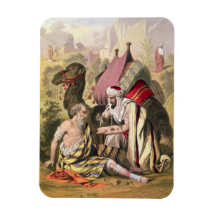 The Good Samaritan, from a bible printed by Edward Magnet
