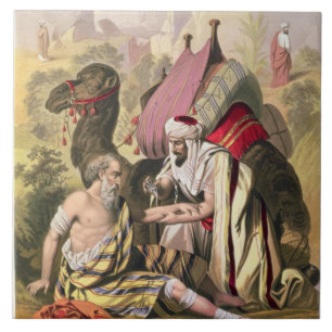 The Good Samaritan, from a bible printed by Edward Tile