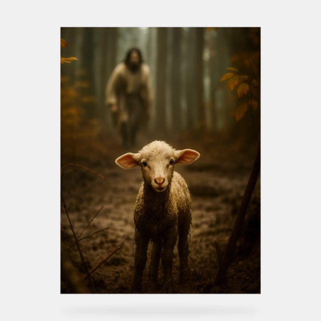 The Good Shepherd and the Lost Lamb – Jesus & Lamb (Recto)