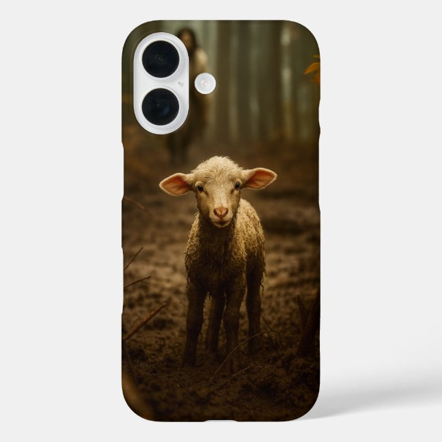 The Good Shepherd and the Lost Lamb – Jesus & Lamb Case-Mate iPhone Case (Back)