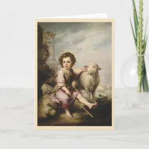 The Good Shepherd, Esteban Murillo Card