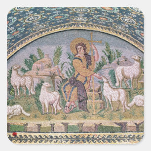 The Good Shepherd Square Sticker