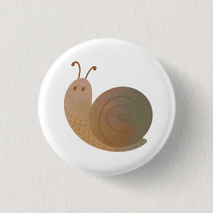 The Good snail 1 Inch Round Button