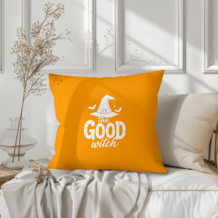 The Good Witch Matching Halloween Design Throw Pillow