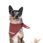 The Goodest Boy (Girl) | Monogram Pet Bandana<br><div class="desc">Celebrate the holiday season with a touch of style and personality for your furry friend! Our Christmas-themed "The Goodest Boy (Girl)" Monogram Pet Bandana is the perfect festive accessory for your pet. Crafted with a rich, deep red background sprinkled with a delicate white snowflake pattern, this bandana adds a charming...</div>