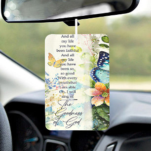 The goodness of God butterflies Air Freshener