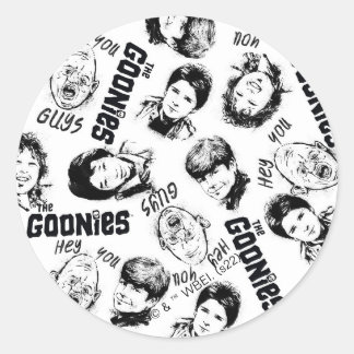 The Goonies Characters Pattern Classic Round Sticker