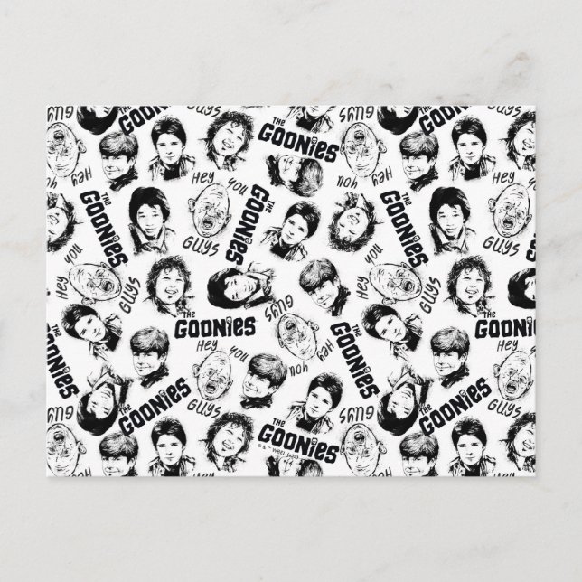 The Goonies Characters Pattern Postcard (Front)