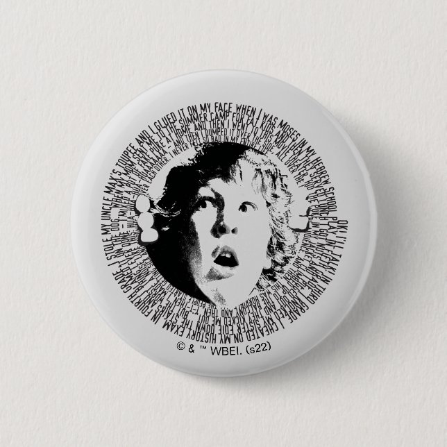 The Goonies Chunk Confession Graphic 2 Inch Round Button (Front)