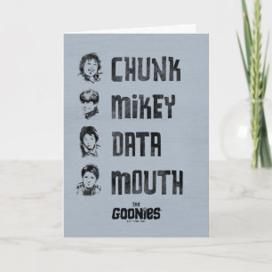 The Goonies   Chunk, Mikey, Data, Mouth Card