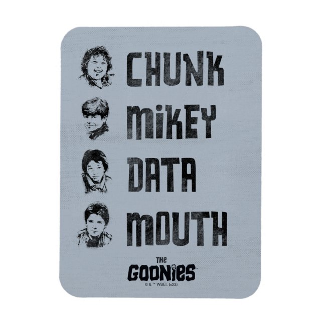 The Goonies | Chunk, Mikey, Data, Mouth Magnet (Vertical)