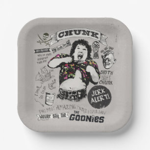 The Goonies Chunk Retro Collage Paper Plate