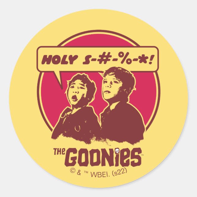 The Goonies Data Expletive Classic Round Sticker (Front)
