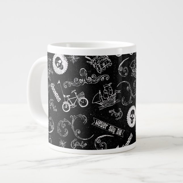 The Goonies Icons Pattern Large Coffee Mug (Front Left)