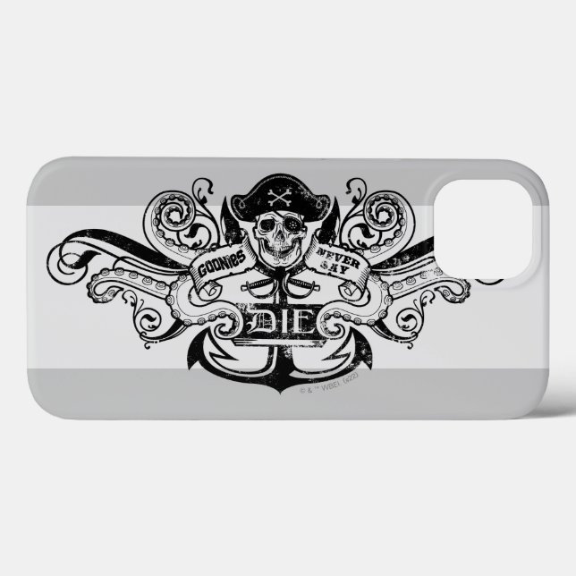 The Goonies "Never Say Die" Pirate Anchor Badge Case-Mate iPhone Case (Back (Horizontal))