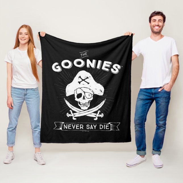 The Goonies "Never Say Die" Pirate Badge Fleece Blanket (In Situ)