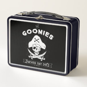 The Goonies "Never Say Die" Pirate Badge Metal Lunch Box