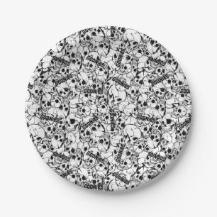 The Goonies One-Eyed Willy Skull Pattern Paper Plate