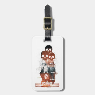 The Goonies Pirate Ship Silhouette Graphic Luggage Tag