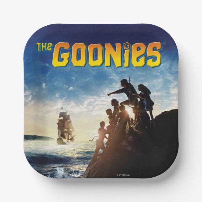 The Goonies Pirate Ship Theatrical Art Paper Plate (Front)