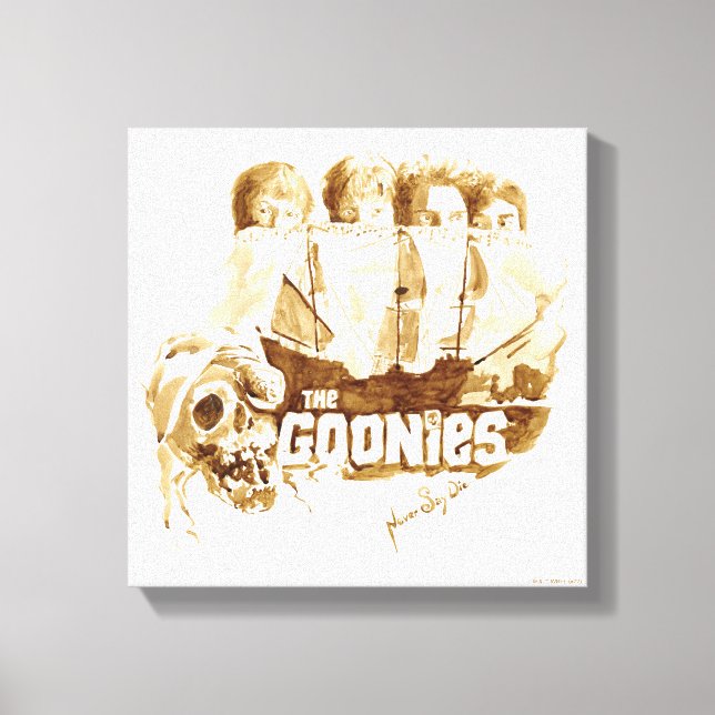The Goonies Pirate Ship Watercolor Graphic Canvas Print (Front)