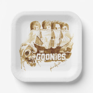 The Goonies Pirate Ship Watercolor Graphic Paper Plate