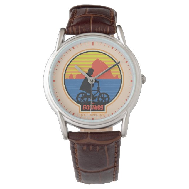 The Goonies Retro Mikey Riding Bike Graphic Watch (Front)