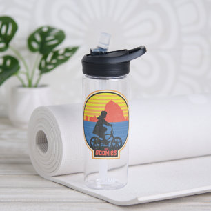 The Goonies Retro Mikey Riding Bike Graphic Water Bottle