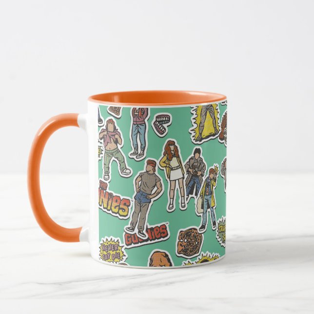 The Goonies Retro Sticker Pattern Mug (Left)