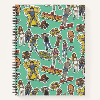 The Goonies Retro Sticker Pattern Notebook