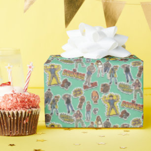 The Goonies Retro Sticker Pattern Wrapping Paper