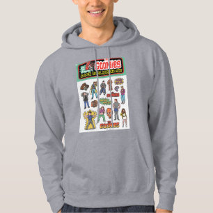 The Goonies Retro Sticker Sheet Graphic Hoodie