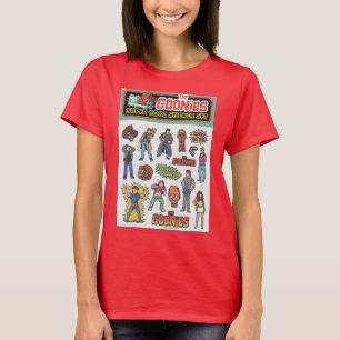 The Goonies Retro Sticker Sheet Graphic T-Shirt