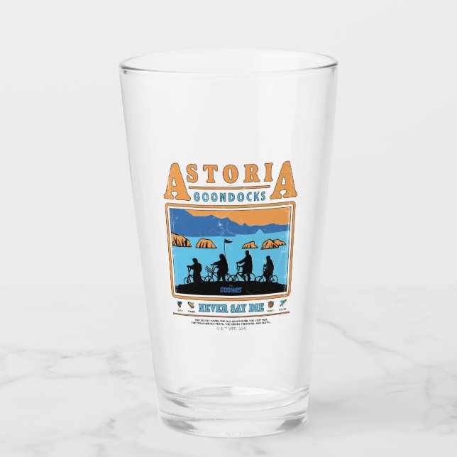 The Goonies Silhouettes Over Astoria Goondocks Glass (Front)