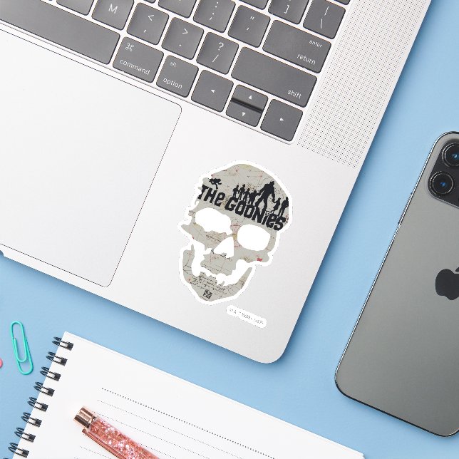 The Goonies Skull Silhouette Graphic (Laptop w/ iPhone)