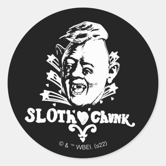The Goonies "Sloth ♥ Chunk" Classic Round Sticker (Front)