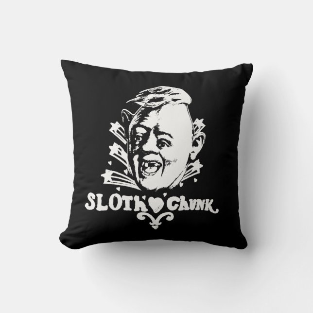 The Goonies "Sloth ♥ Chunk" Throw Pillow (Front)