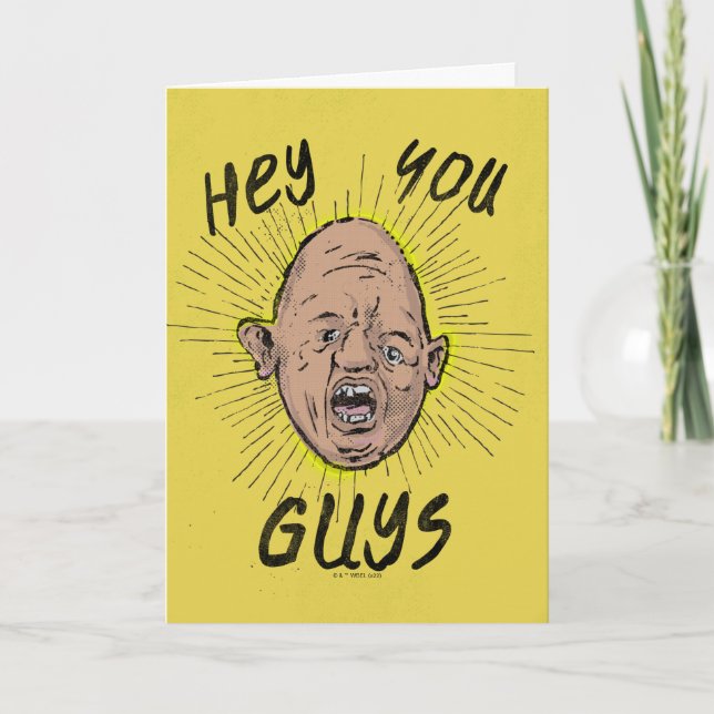 The Goonies Sloth Doodle "Hey You Guys" Card (Front)