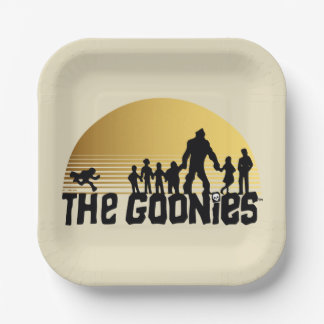 The Goonies Sunset Silhouette Graphic Paper Plate