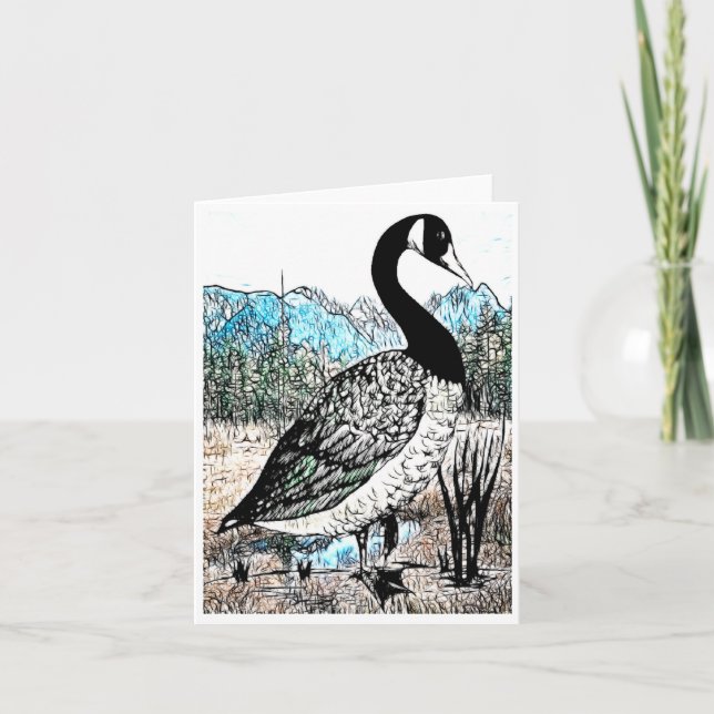 The Goose BLANK Stationary Note Card (Front)