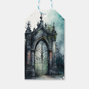 The Gothic Cemetery Gate Series Design 11 Gift Tags