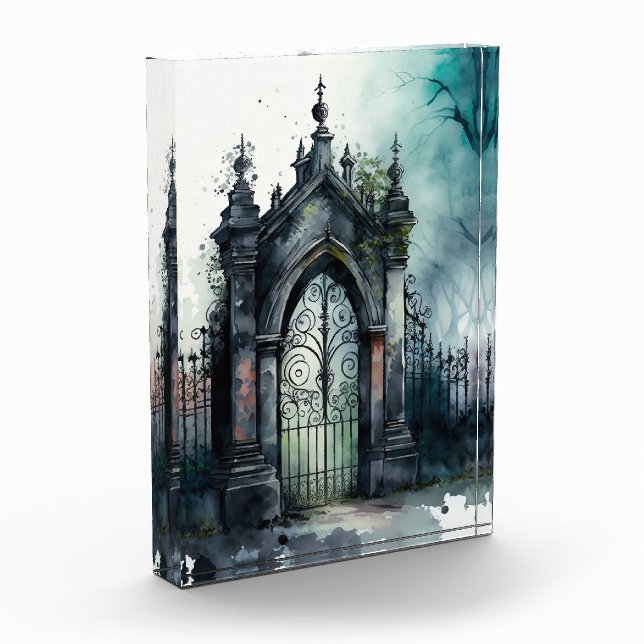 The Gothic Cemetery Gate Series Design 11 Photo Block (Left)