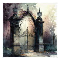 The Gothic Cemetery Gate Series Design 12